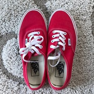 Like new red vans